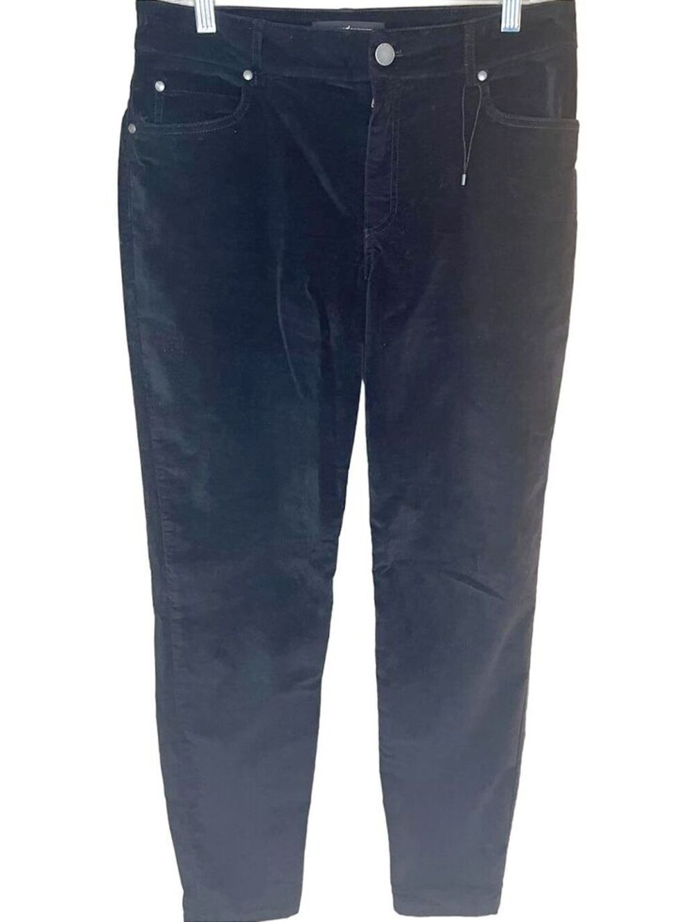 Peruvian Connection Black Velvet High Rise Straight Leg Pants Size 10 NWOT